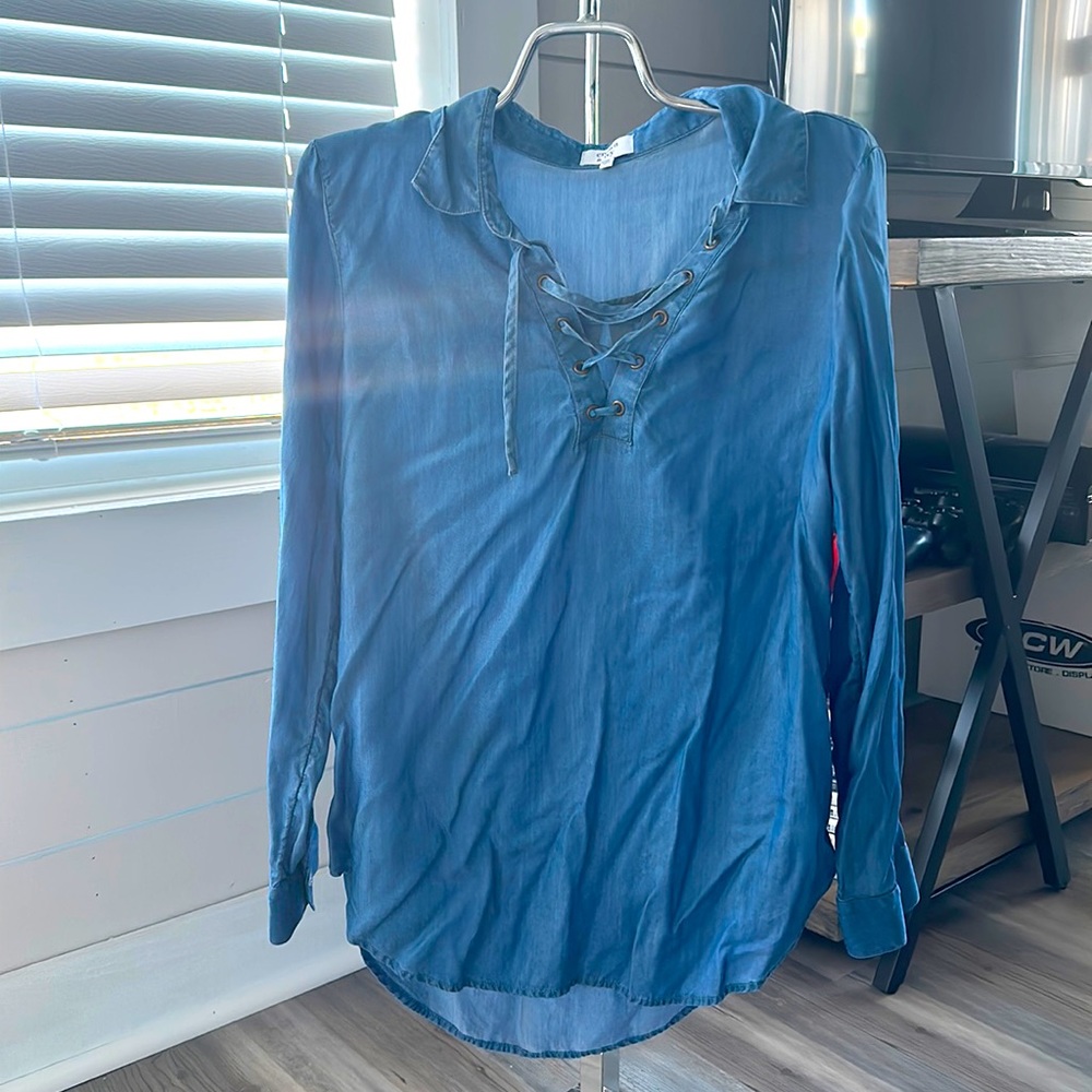 Denim blouse